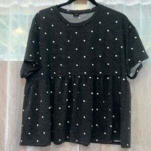 3/$20 JOAH preium waisted poka dot  shirt